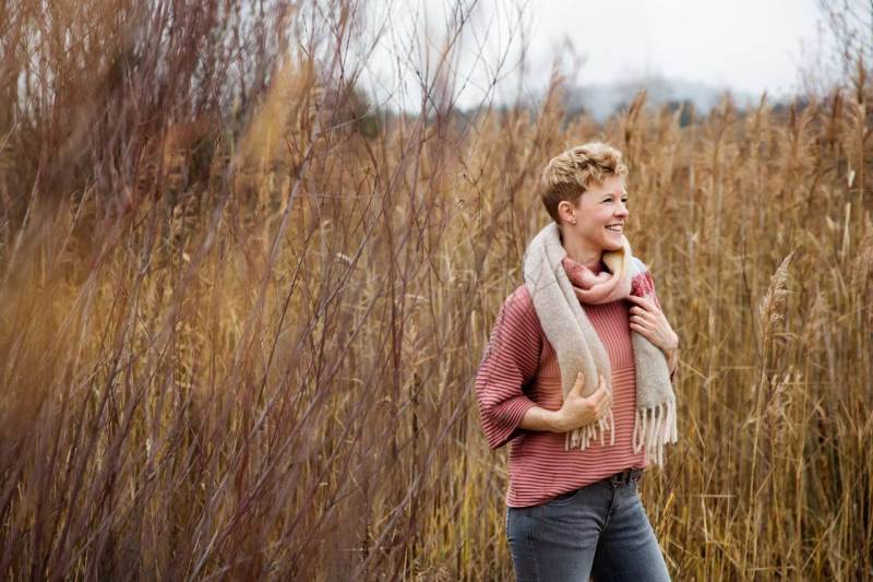Modernes portraitfoto outdoor