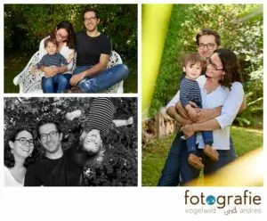 Familienfotos zu Dritt